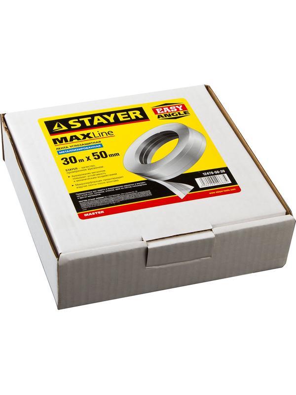 STAYER 50 мм х 30 м, углозащитная, металлизированная лента (12478-50-30)