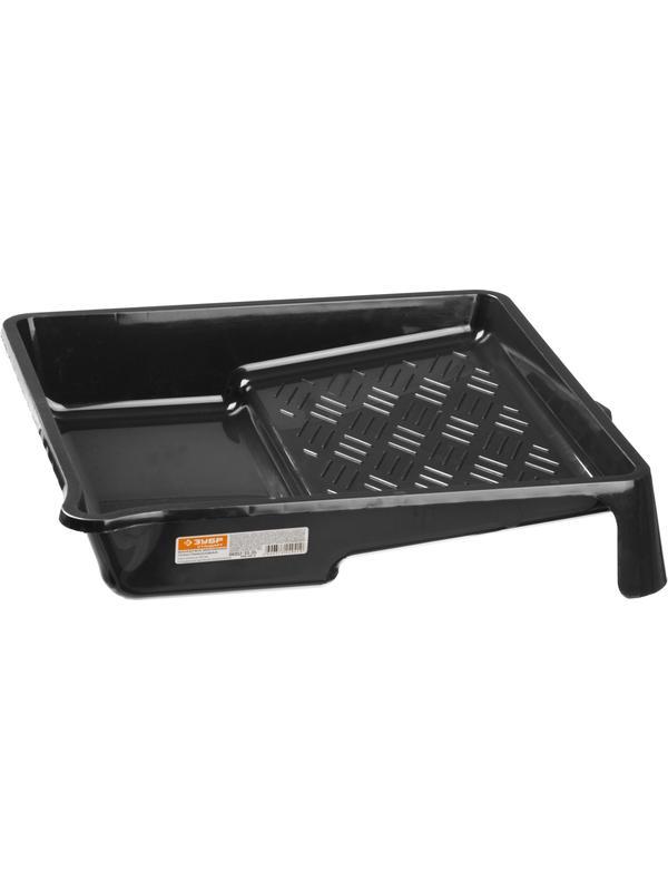 ЗУБР 250 мм, 330 х 350 мм, 0.8 л, пластмассовая, малярная ванночка (06052-33-35)