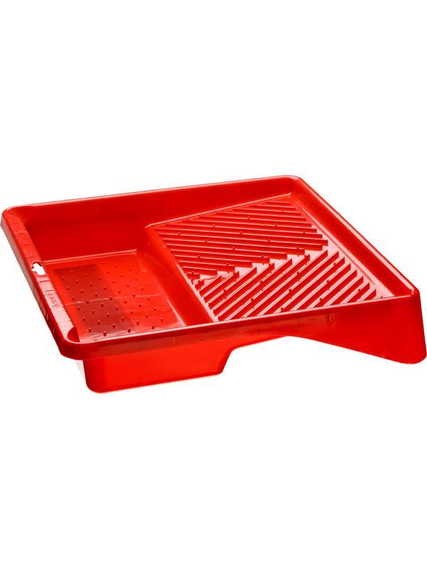 ЗУБР 360 х 360 мм, 1.3 л, для валика 270 мм, малярная пластмассовая ванночка, Профессионал (06055-27)