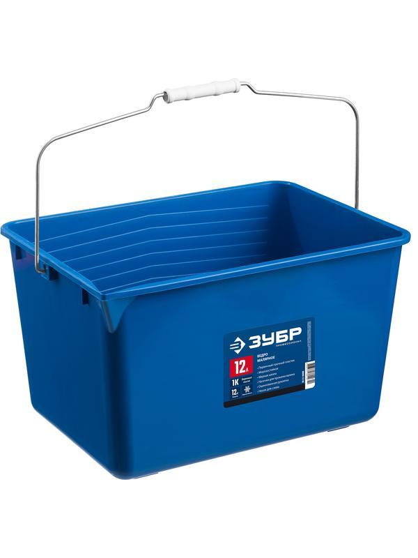 ЗУБР 12 л, высокопрочное, малярное пластиковое ведро, Профессионал (0609-12)