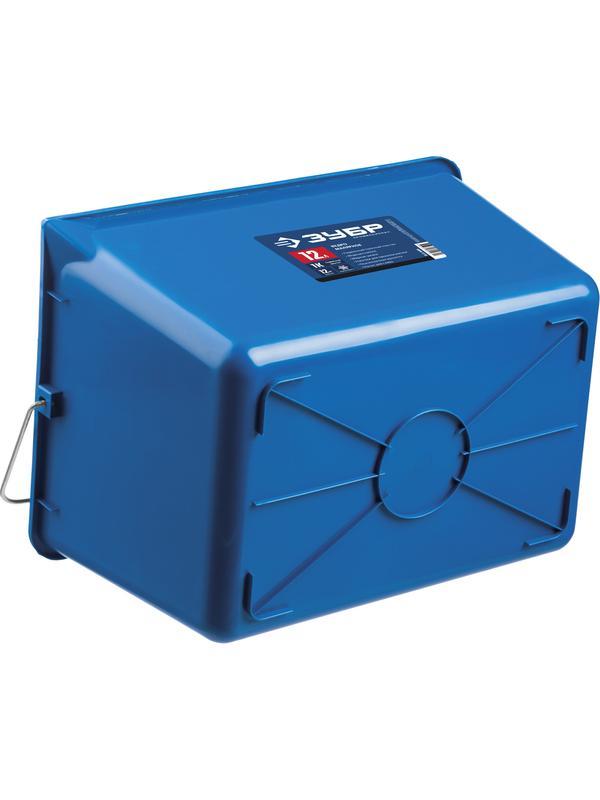 ЗУБР 12 л, высокопрочное, малярное пластиковое ведро, Профессионал (0609-12)