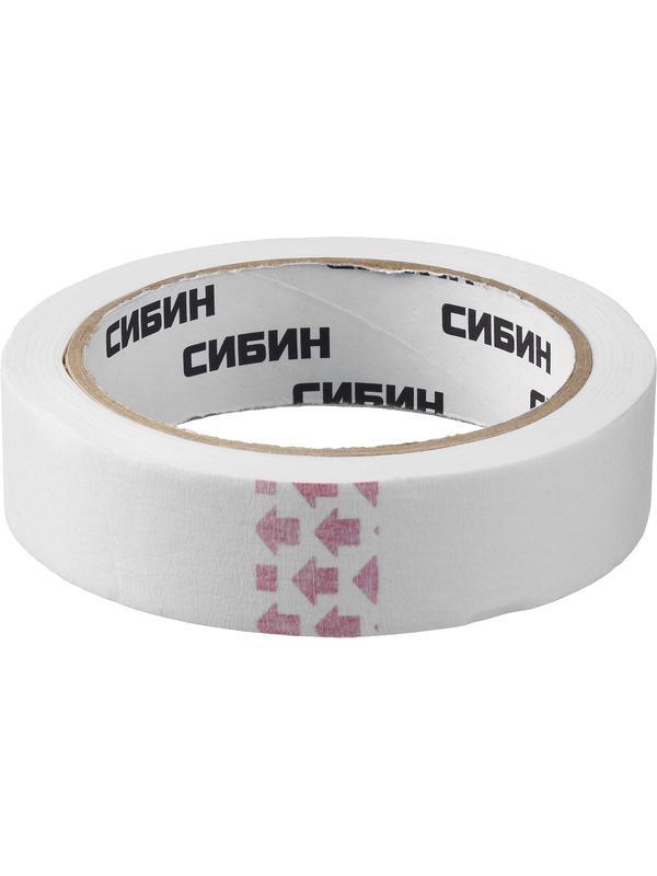 СИБИН 25 мм х 25 м, креповый, малярный скотч (12111-25)