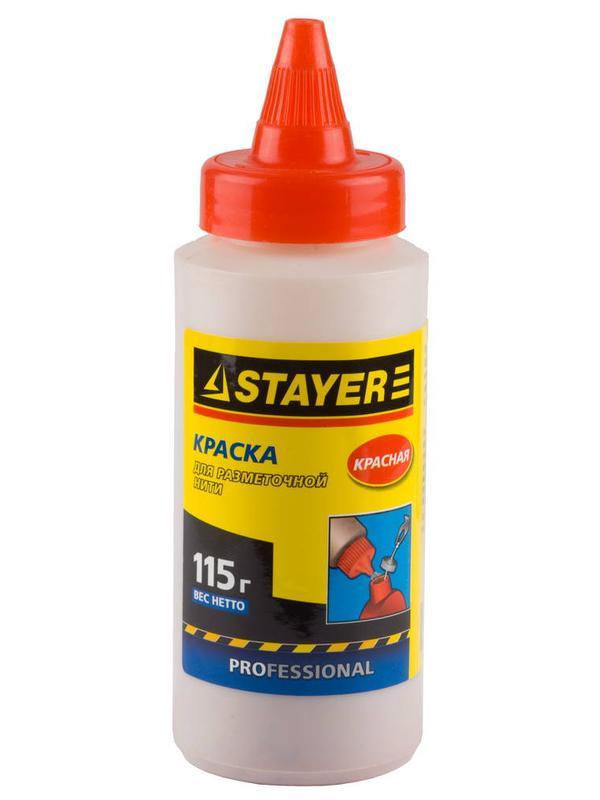 STAYER 115 г, красная, краска для разметочной нити (2-06401-2)