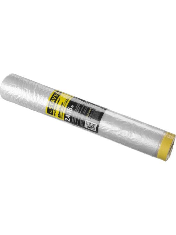 STAYER 15 м, 2.4 м, 9 мкм, с клейкой лентой маскер, защитная пленка, Professional (12255-240-15)