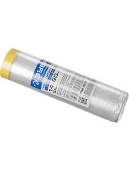 ЗУБР 20 м x 1.4 м, 10 мкм, HDPE, пленка укрывная с клейкой лентой, Профессионал (12250-140-20)