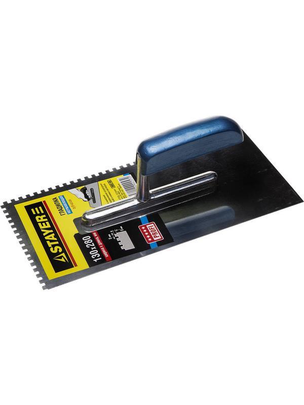 STAYER 130 х 280 мм, зуб 8 х 8 мм, штукатурная гладилка, Professional (0802-08)