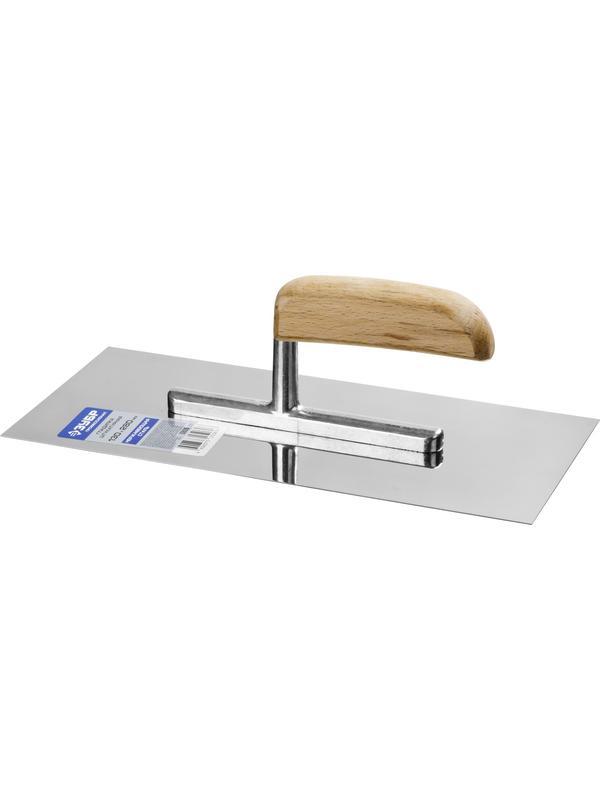 ЗУБР 130 х 280 мм, буковая ручка, штукатурная гладилка, Профессионал (0806)