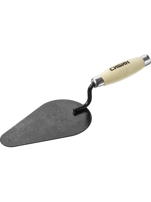 СИБИН 170 х 105 мм, деревянная ручка, кельма печника (0820-4)