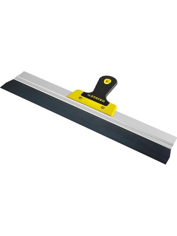 STAYER PROFlat, 470 мм, усиленная алюминиевая направляющая, двухкомпонентная ручка, анодированный, фасадный шпатель, Professional (10045-47)