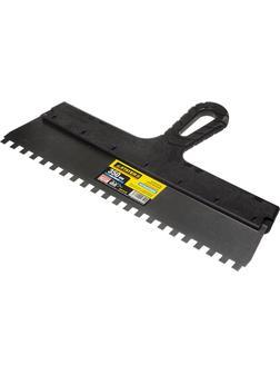 STAYER PROFlat, 350 мм, зуб 8 х 8 мм, пластиковая ручка, зубчатый, нержавеющий, фасадный шпатель, Professional (1009-35-08)