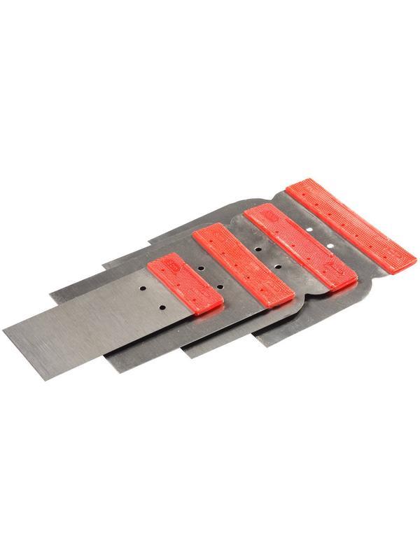 STAYER в наборе, 4 шт: 50, 80, 100, 120 мм, стальные, поверхностные шпатели (1011-H4)