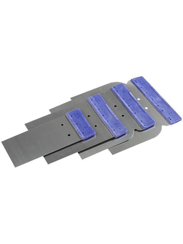 STAYER в наборе, 4 шт: 50, 80, 100, 120 мм, нержавеющие, поверхностные шпатели (1012-H4)