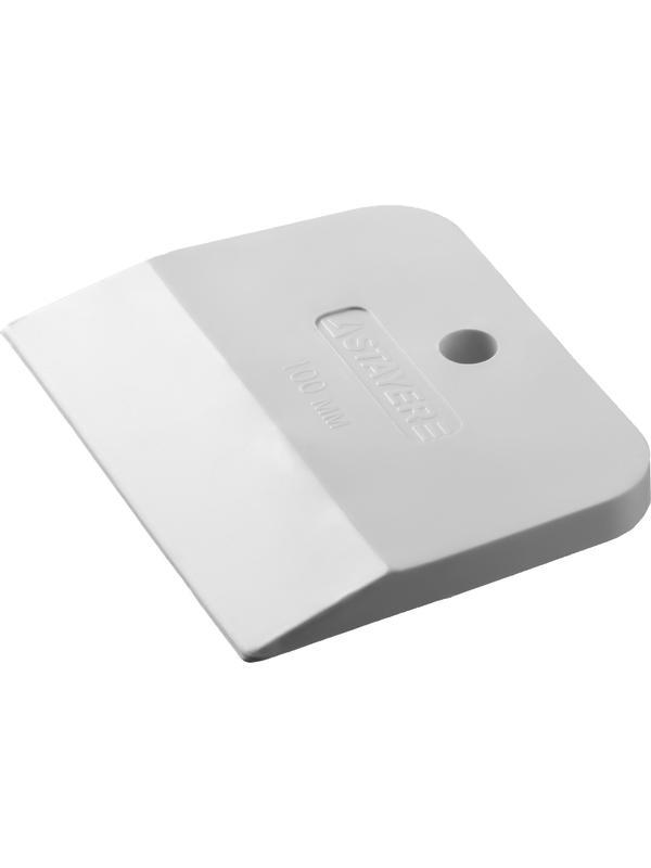 STAYER MAXFlat, 100 мм, для затирки швов эластичный, белый, резиновый шпатель (1027-100)