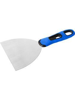 ЗУБР 120 мм, х-образное профилированное полотно, облегченная двухкомпонентная ручка, нержавеющий шпатель, Профессионал (10049-12)