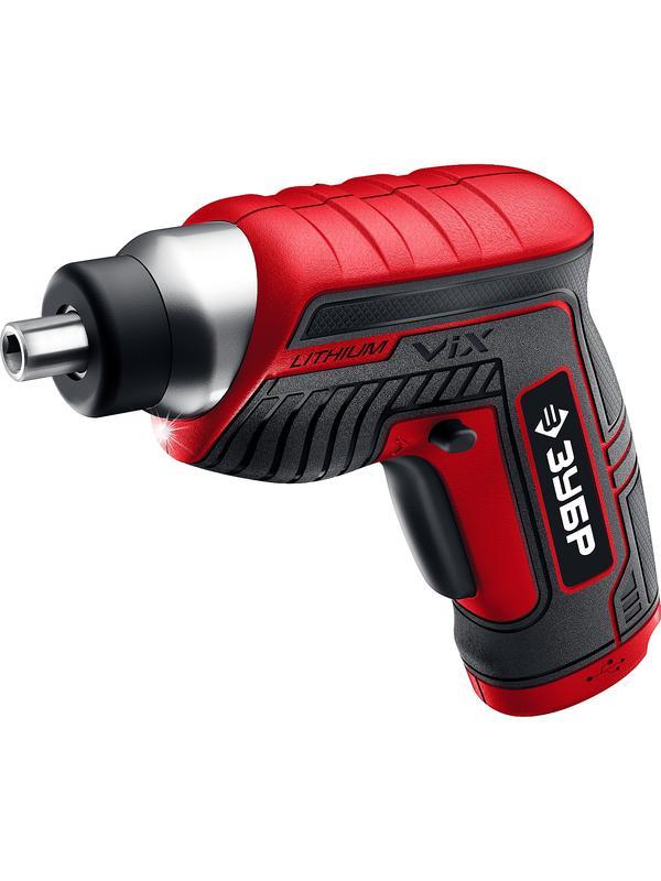 ЗУБР ViX 3.6 В, аккумуляторная отвертка, 10 бит (ЗО-Е-3.6 Ли)