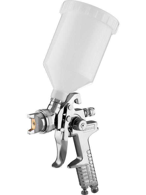 STAYER AirPro G, HVLP 1.4 мм, пневматический краскопульт с верхним бачком, Professional (06476-1.4)