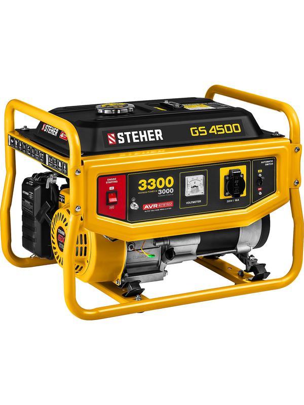 STEHER 3300 Вт, бензиновый генератор (GS-4500)