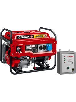 ЗУБР 5500 Вт, бензиновый генератор с автозапуском (СБА-5500)