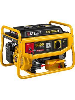 STEHER 3300 Вт, бензиновый генератор с электростартером (GS-4500E)