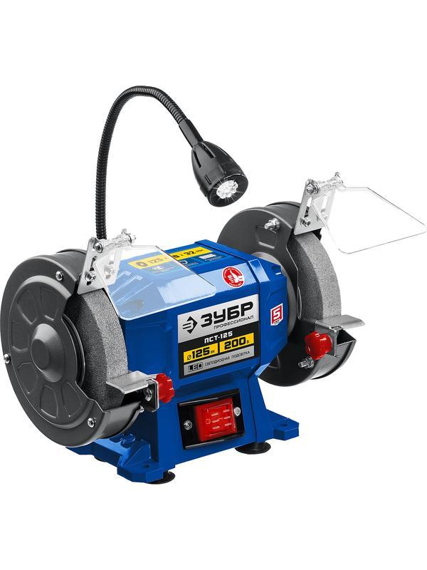 ЗУБР d 125, 200 Вт, заточной станок, Профессионал (ПСТ-125)