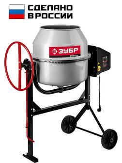 ЗУБР 140 л, 550 Вт, бетоносмеситель с чугунным венцом (БМЧ-140)