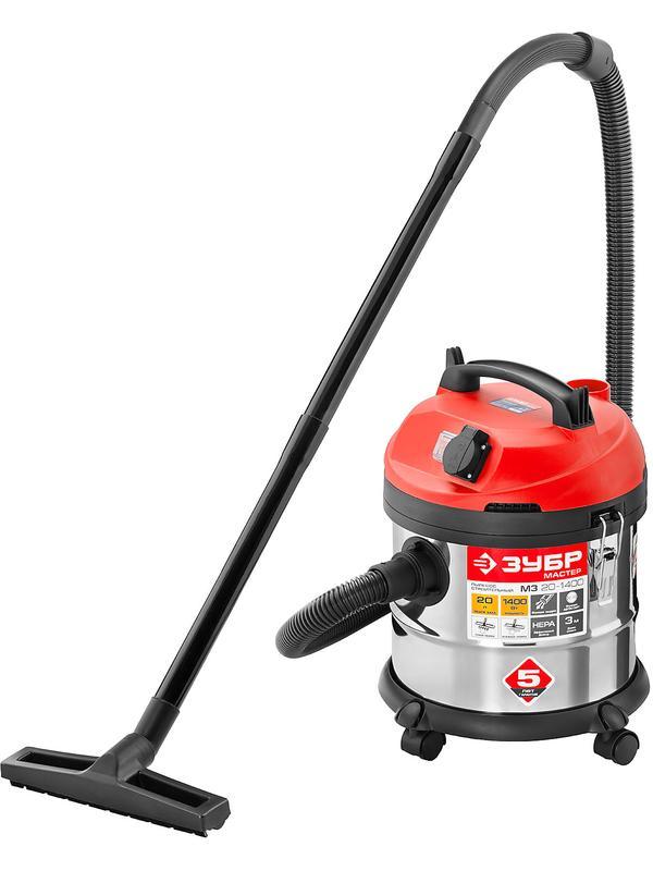 ЗУБР М3, 20 л, 1400 Вт, строительный пылесос (ПУ-20-1400 М3)