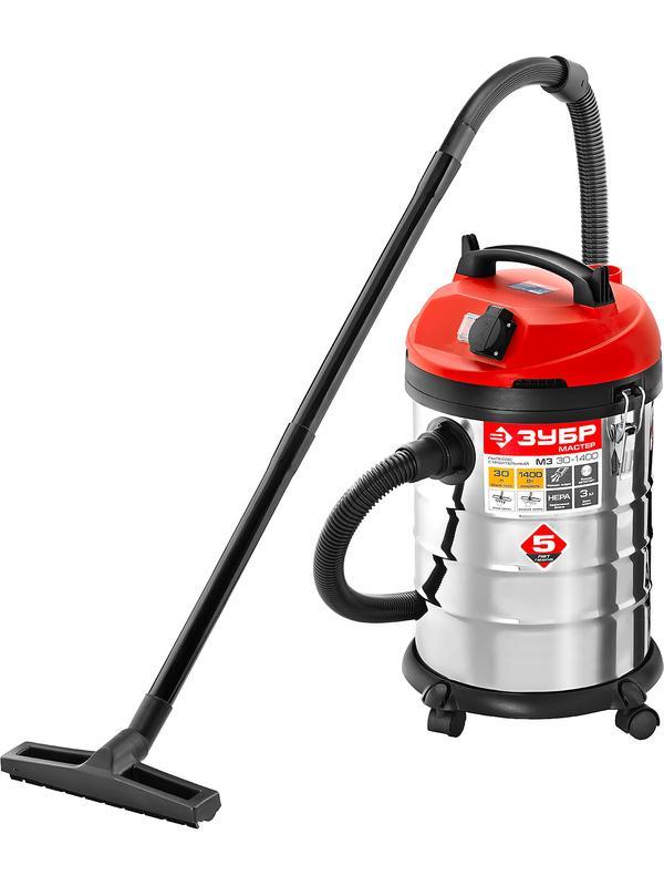 ЗУБР М3, 30 л, 1400 Вт, строительный пылесос (ПУ-30-1400 М3)