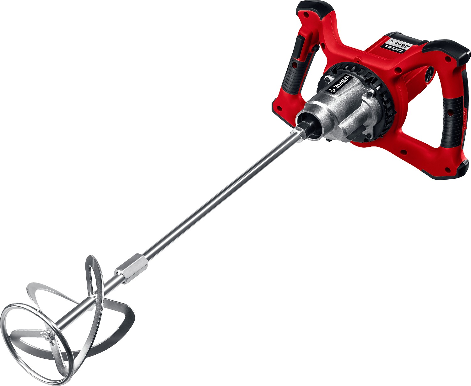 Строительный миксер ЗУБР МР-1400-2, М14, 2 скорости / 1400 Вт.