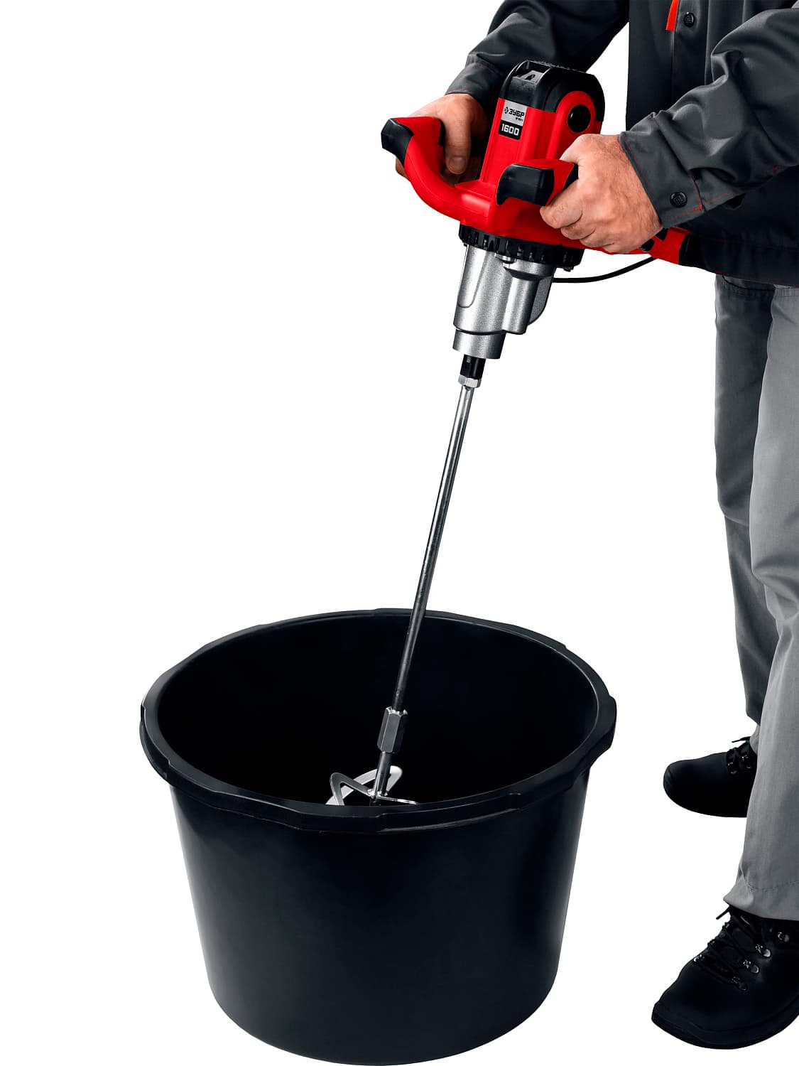 Строительный миксер ЗУБР МР-1600-2, М14, 2 скорости / 1600 Вт.