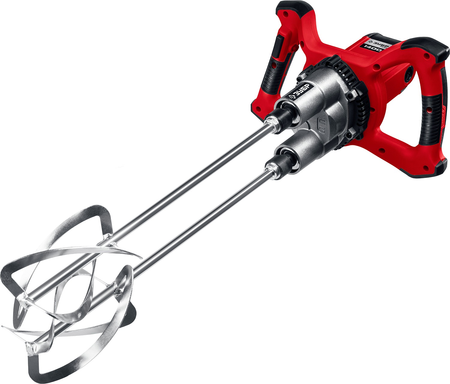 Строительный двойной миксер ЗУБР М27 МРД-1400 / 1400 Вт.