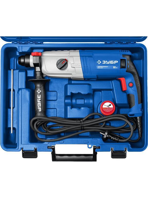 ЗУБР 32 мм, 1100 Вт, перфоратор SDS Plus, Профессионал (ЗП-32-1100 К)