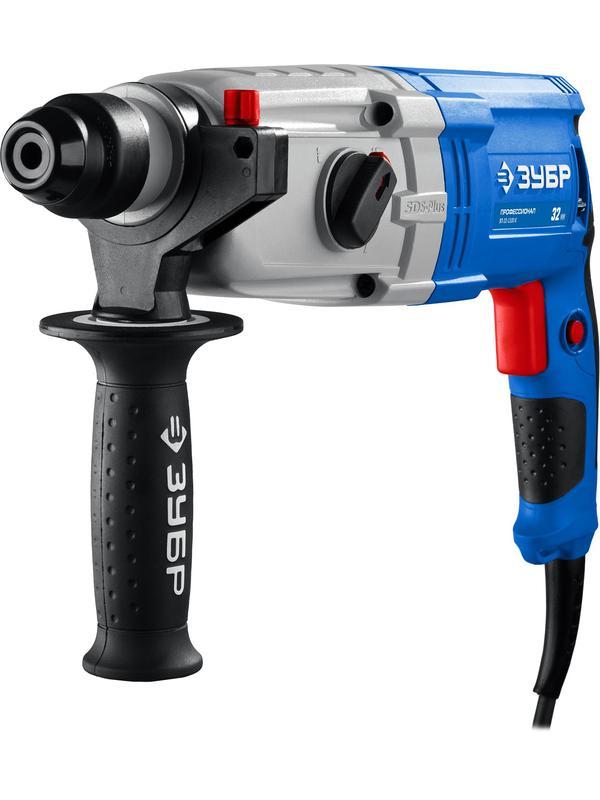 ЗУБР 32 мм, 1100 Вт, перфоратор SDS Plus, Профессионал (ЗП-32-1100 К)