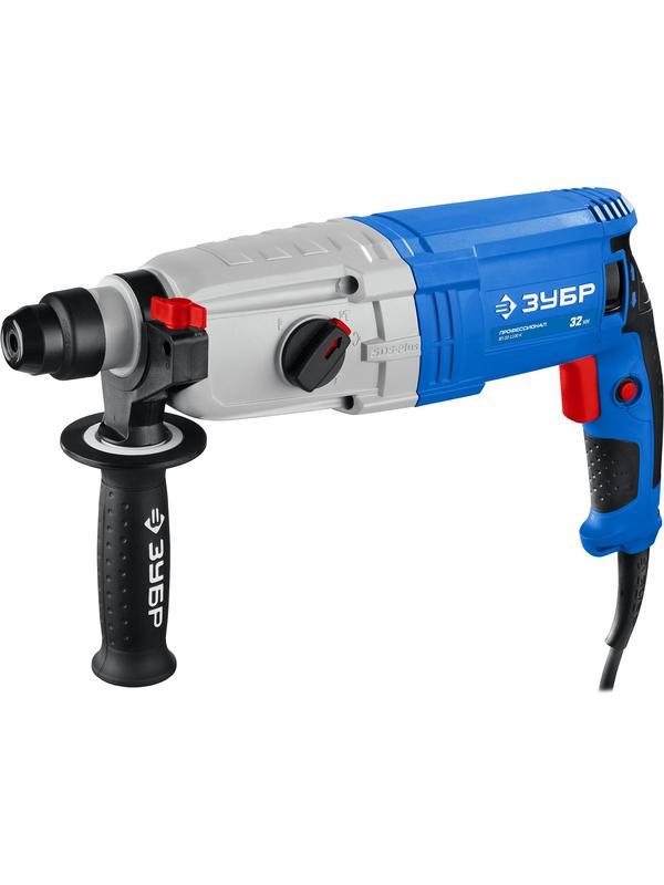 ЗУБР 32 мм, 1100 Вт, перфоратор SDS Plus, Профессионал (ЗП-32-1100 К)