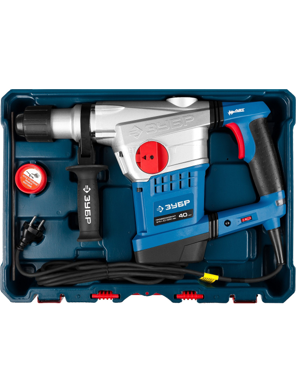 Перфоратор SDS-Max ЗУБР ЗПМ-40-1250 ЭВК АВТ. / 40 мм., 1250 Вт.