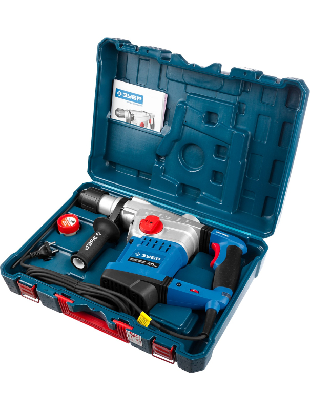 Перфоратор SDS-Max ЗУБР ЗПМ-40-1250 ЭВК АВТ. / 40 мм., 1250 Вт.