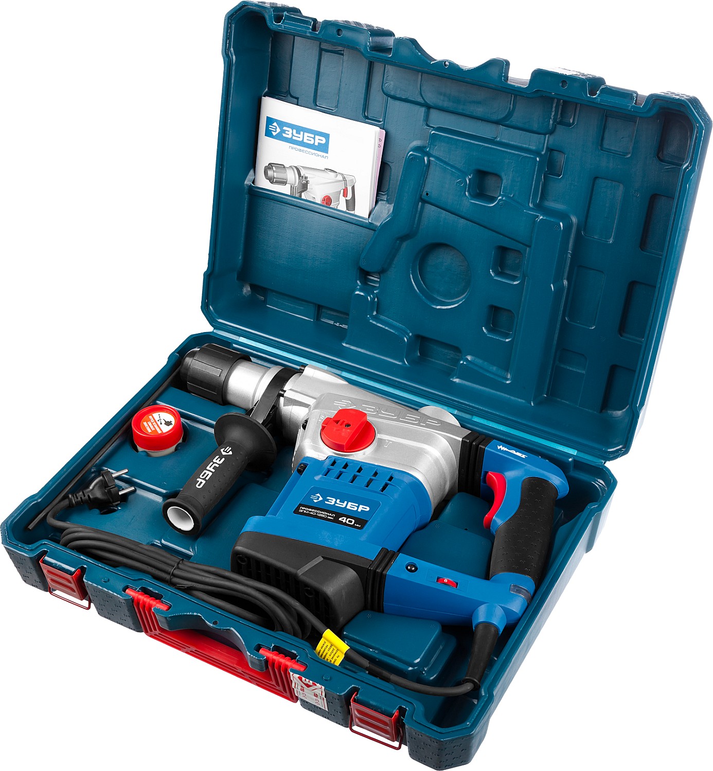 Перфоратор SDS-Max ЗУБР ЗПМ-40-1250 ЭВК АВТ. / 40 мм., 1250 Вт.