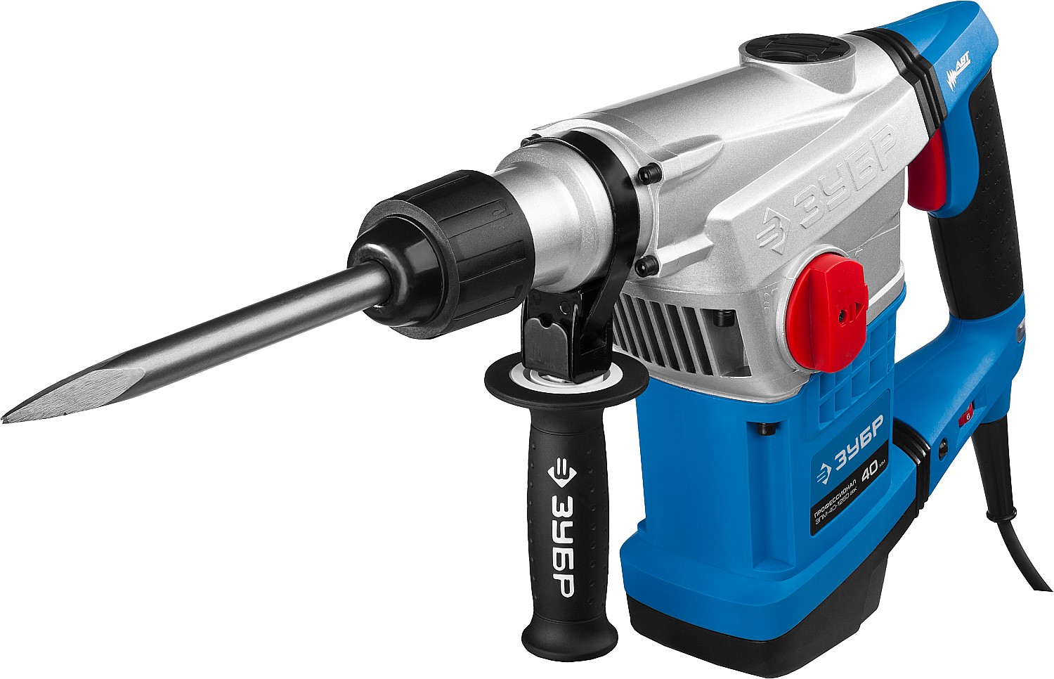 Перфоратор SDS-Max ЗУБР ЗПМ-40-1250 ЭВК АВТ. / 40 мм., 1250 Вт.