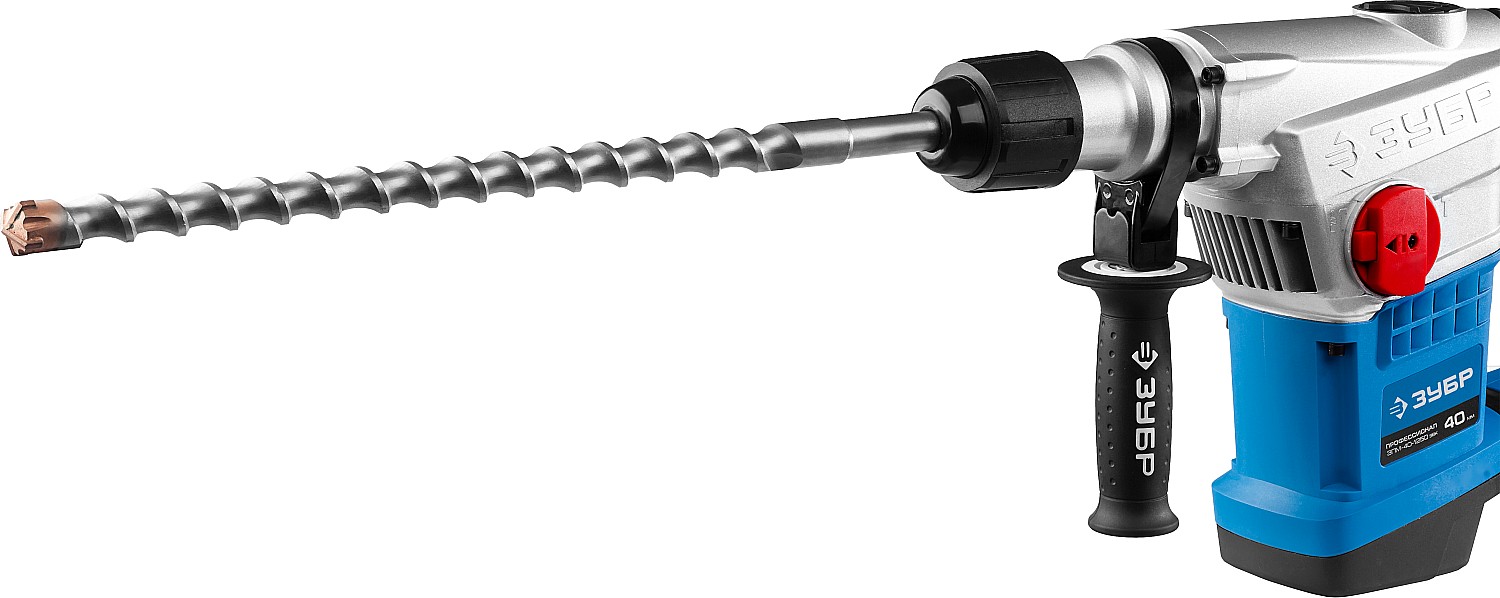 Перфоратор SDS-Max ЗУБР ЗПМ-40-1250 ЭВК АВТ. / 40 мм., 1250 Вт.
