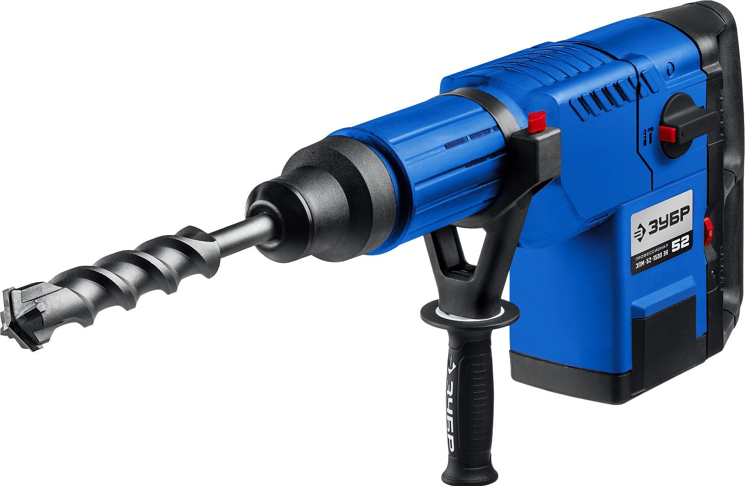 Перфоратор ЗУБР SDS-Max ЗПМ-52-1500 ЭК 52 мм. / 1500 Вт.