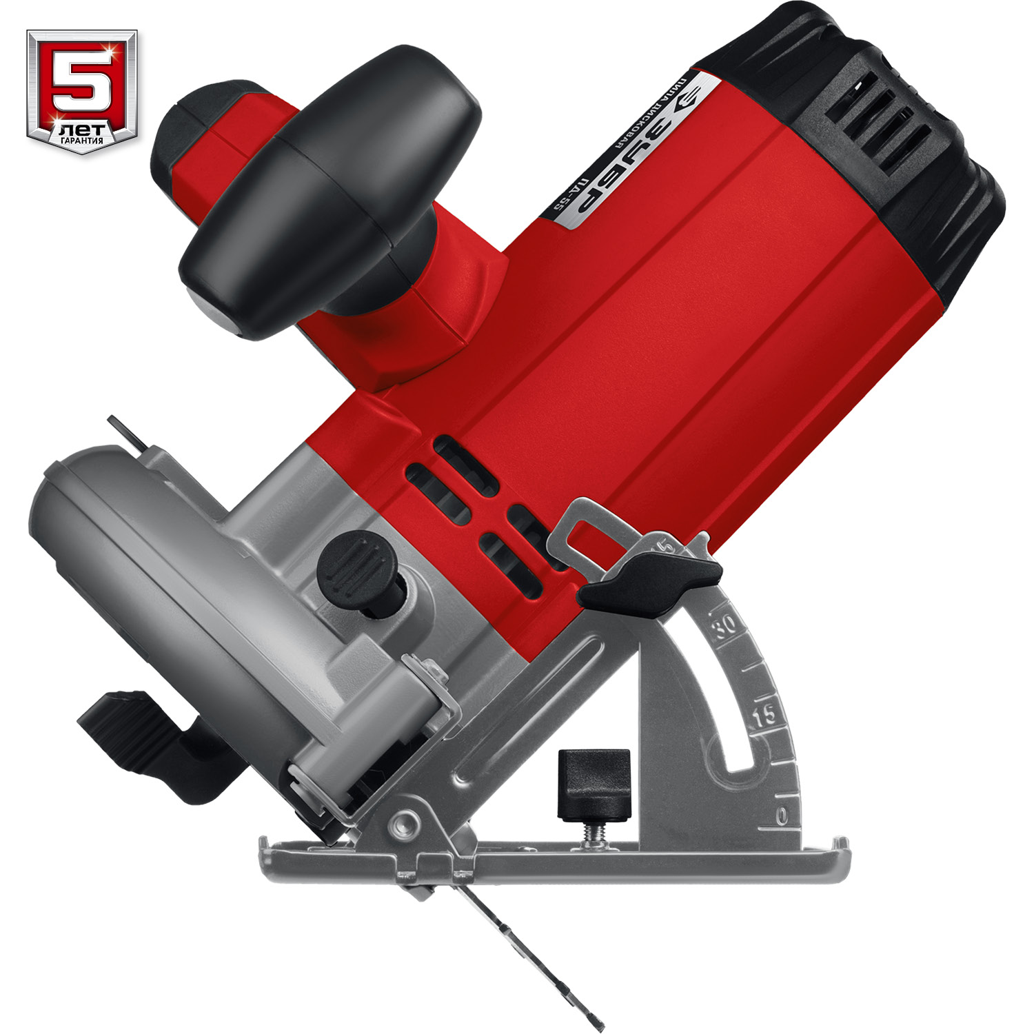 Пила циркулярна (дисковая) ЗУБР ПД-55 / d 165 мм. / 1300 Вт.