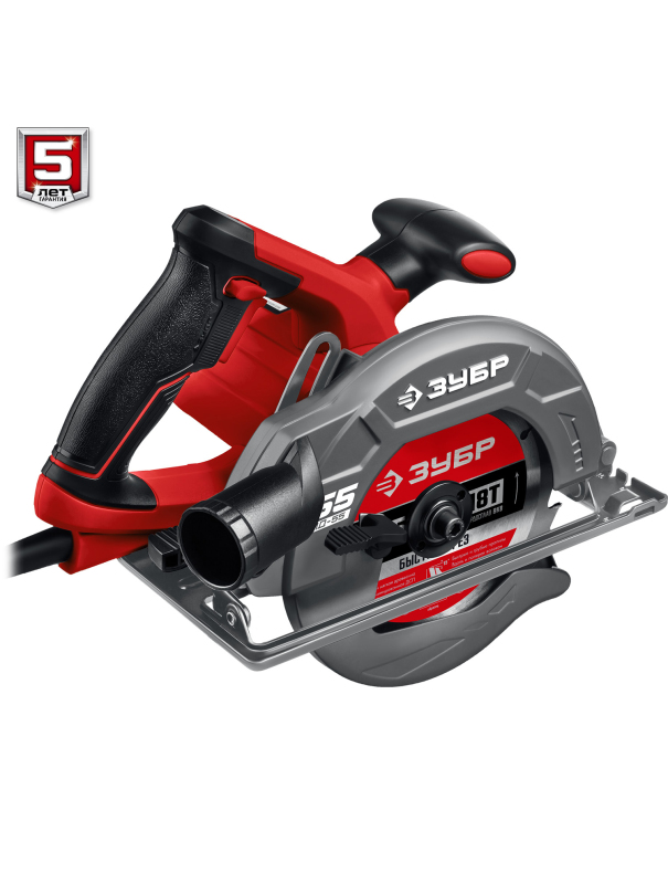 Пила циркулярна (дисковая) ЗУБР ПД-55 / d 165 мм. / 1300 Вт.