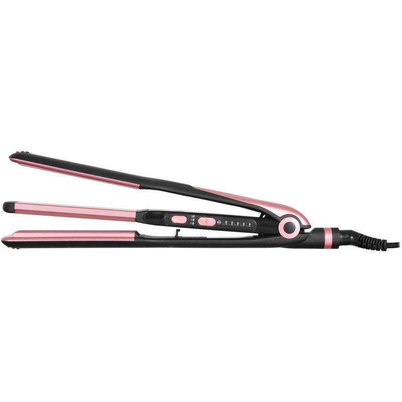 Выпрямитель Starwind SHC 7050 55Вт черный/розовое золото (макс.темп.:220С)