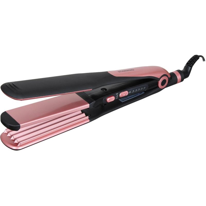 Выпрямитель Starwind SHC 7050 55Вт черный/розовое золото (макс.темп.:220С)