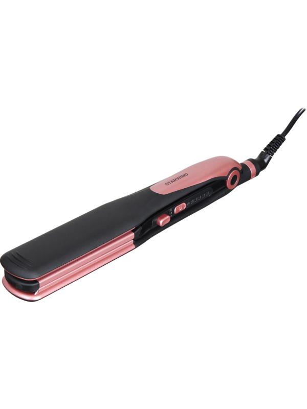 Выпрямитель Starwind SHC 7050 55Вт черный/розовое золото (макс.темп.:220С)