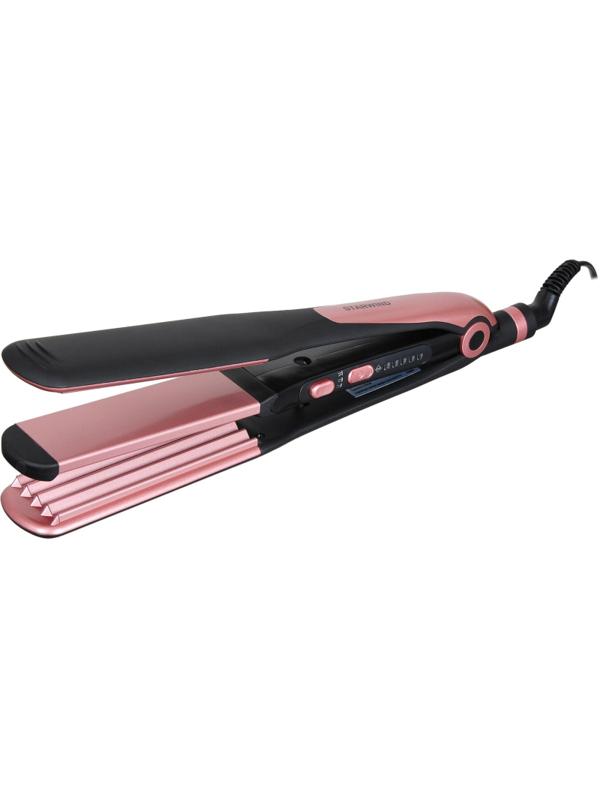 Выпрямитель Starwind SHC 7050 55Вт черный/розовое золото (макс.темп.:220С)