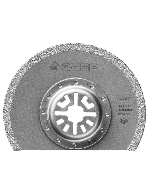 ЗУБР ПАС-87 UniLock, 87 мм, OIS-хвост., насадка сегментная, Профессионал (15564-87)