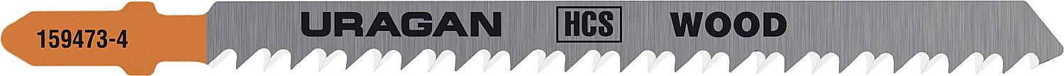URAGAN T301CD, T-хвост., по дереву, HCS, шаг 4 мм, 100 мм, 2 шт, полотна для лобзика (159473-4)