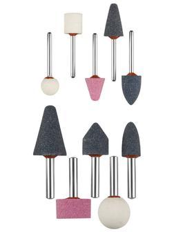 ЗУБР 10 предм., хвостовик d 3.2 мм, d 6мм, набор абразивных минишарошек-насадок (35998-H10)