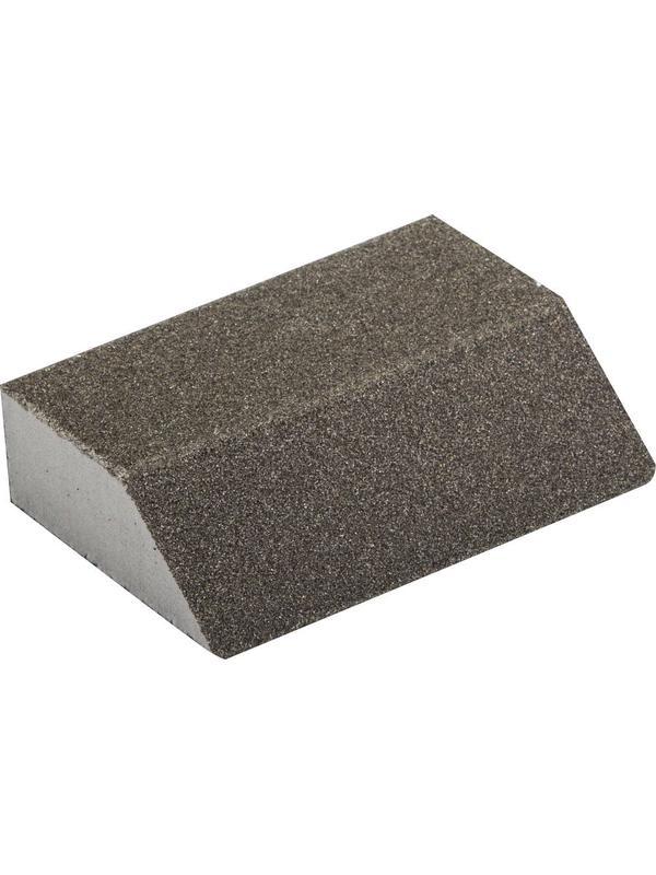 ЗУБР Р80, 100 х 68 х 42 х 26 мм, водостойкая, четырехсторонняя шлифовальная губка (35613-080)
