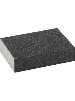ЗУБР Р80, SiC, 100 х 68 х 26 мм, водостойкая, четырехсторонняя шлифовальная губка (35612-080)